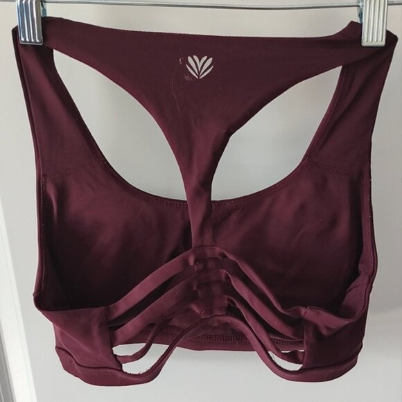 FOREVER 21 Burgundy Sports Bra Size Medium - Picture 3 of 3